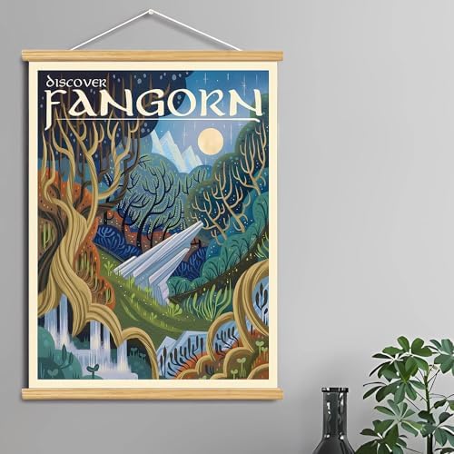 Middle Earth Landscape Wall Art Prints Canvas PaintingFantasy Posters, Wall - Image 2