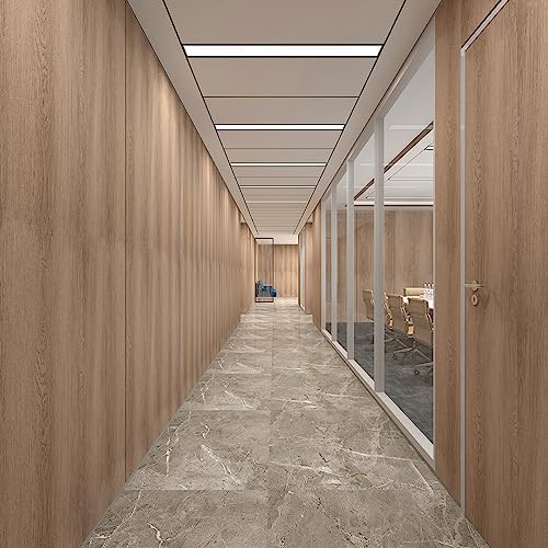 TOTIO Wide Walnut Wood Wallpaper Peel and Stick Light Brown Wood Grain Vinyl - Image 3