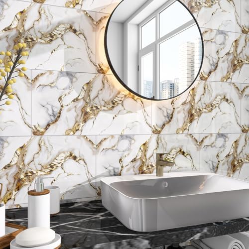 Marble Peel and Stick Backsplash 23.6 x11.8 in - Image 2