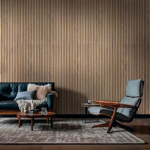 MSI Acoustic Slat Panel 9.5in. x 94.5in. Natural Wood Panel Tile Flooring by MSInternational