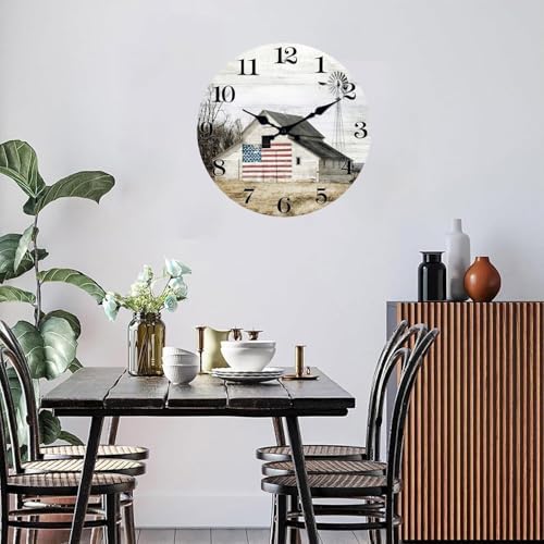 XFM 24 Inch Large Country Barn Wall Clock - Image 6