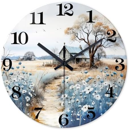 XNM 20 Inch Rustic Blue Wall Clocks by XNMwallclock