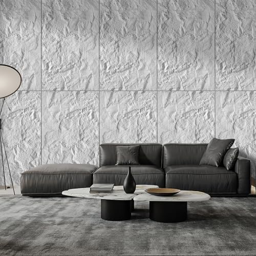 Faux Stone Wall Panel 43.3''x23.6'', Mountain Rock Design - Image 3
