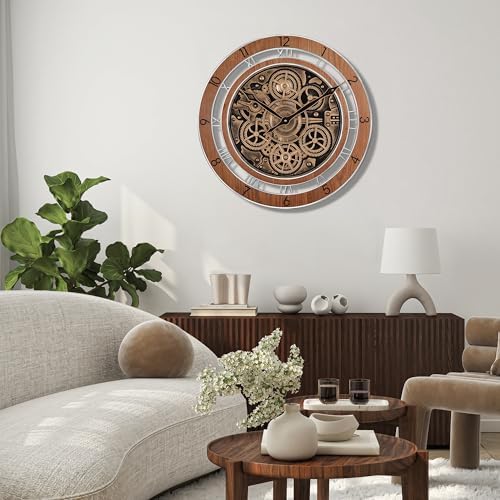 Lafocuse 21 Inch Large Steampunk Wall Clock - Image 4
