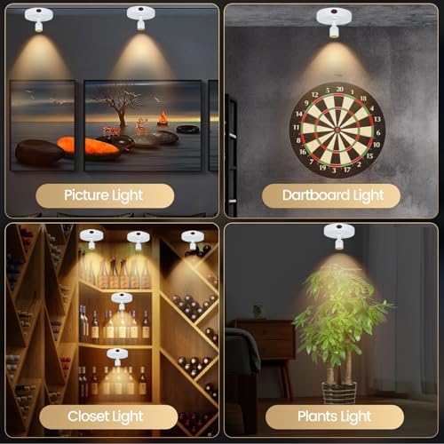 HAMVIDNE LED Spotlights Indoor, Rechargeable Battery Picture Display Lights - Image 5