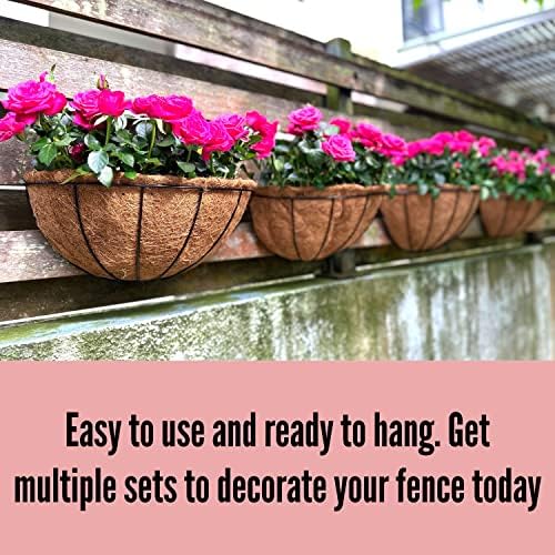 LaLaGreen Large Wall Planter Coco Liner Flower Baskets - Image 4