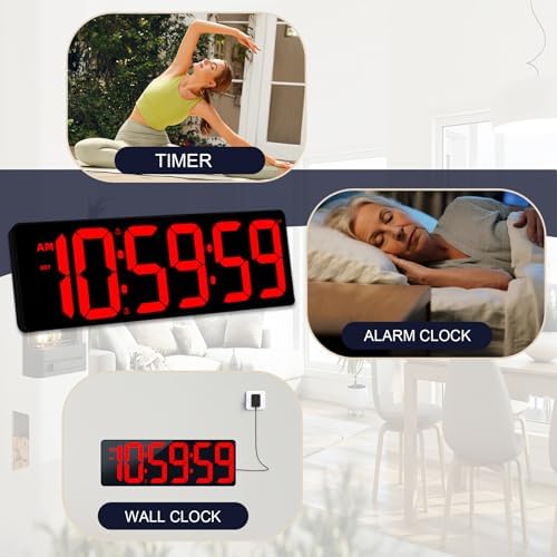 TXL 17.2" Bluetooth Digital Wall Clock - Image 6