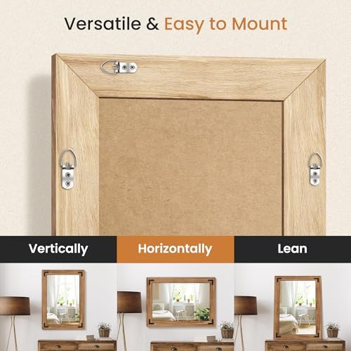 Wood Framed Bathroom Vanity Mirror - Image 4