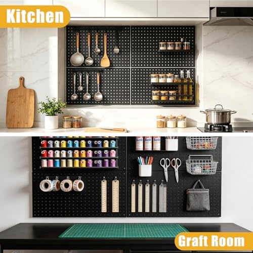 4 Pack Metal Pegboard Panels 24" x 12" - Image 7