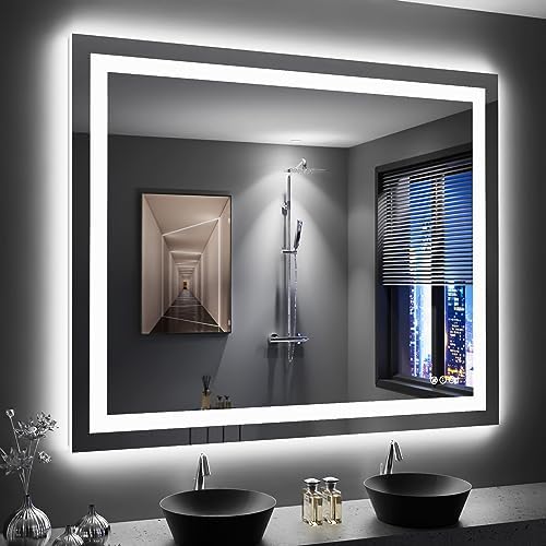 LOAAO 48"X40" LED Bathroom Mirror by LOAAO