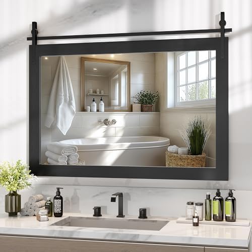 Hasipu Farmhouse Bathroom Mirror by Whatssuitableisthebest