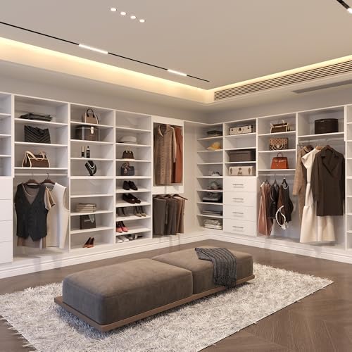 Modular Closet System, Wood Closet Tower Storage - Image 4