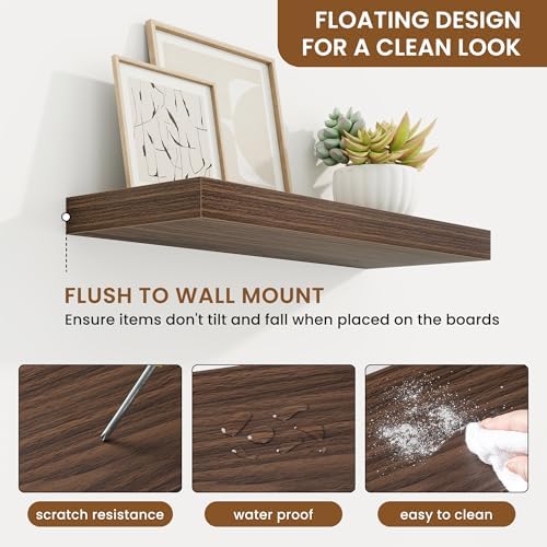 Floating Shelves for Wall, Wall Mounted Wood Shelves - Image 4