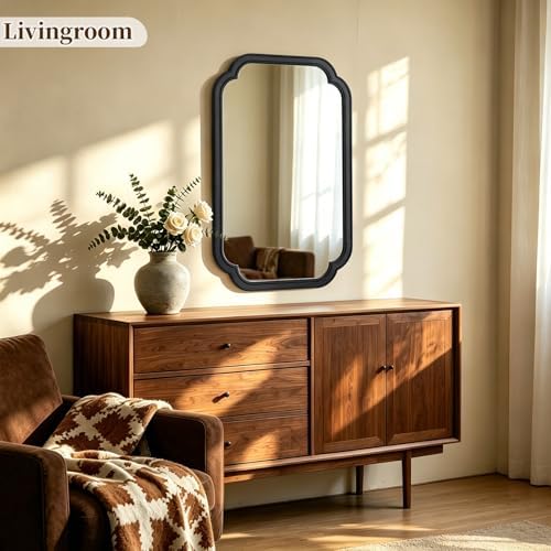 HOMECOOKIN Wood Bathroom Mirror - Image 2