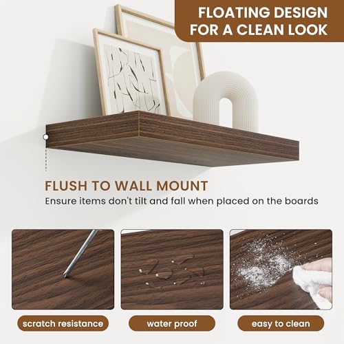 Floating Shelves for Wall, Wall Mounted Wood Shelves - Image 5