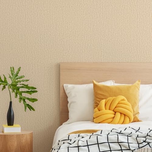 Beige Peel and Stick Wallpaper Vintage Wallpaper 15.7inch x 196.85inch Adhesive - Image 3