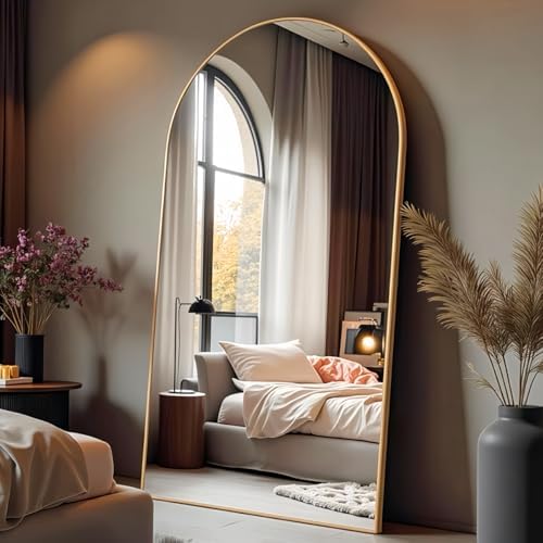 ITSRG Full Length Mirror with Stand, Arched Mirror by ITSRG