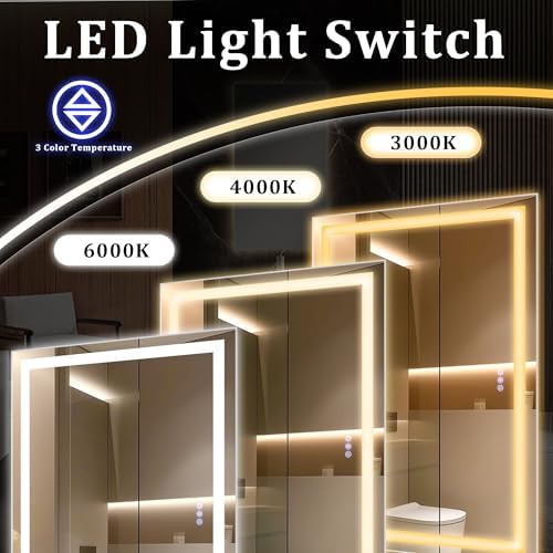 47"x 47" LED Bathroom Mirror - Image 2