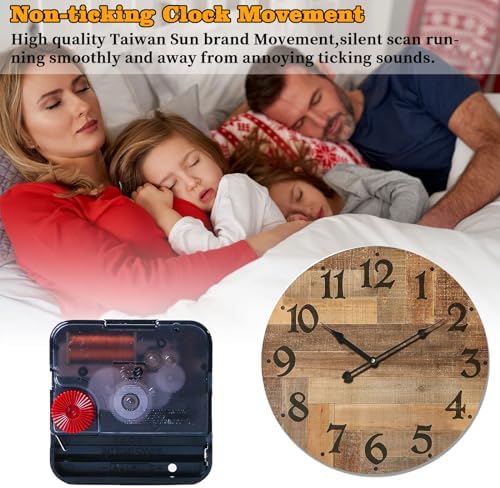 24 Inch Silent Large Wall Clock Battery Operated - Image 5