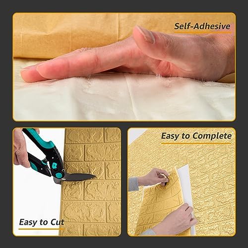 Art3d 29-Pack Peel and Stick Brick Foam 3D Wall Panels, 29 sq.ft - Image 5
