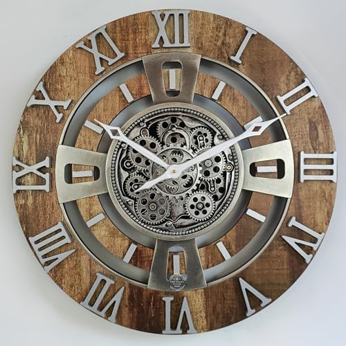 ImprovingLife The Gears Clock Real Moving Gear Wall Clock England Line) - Image 6