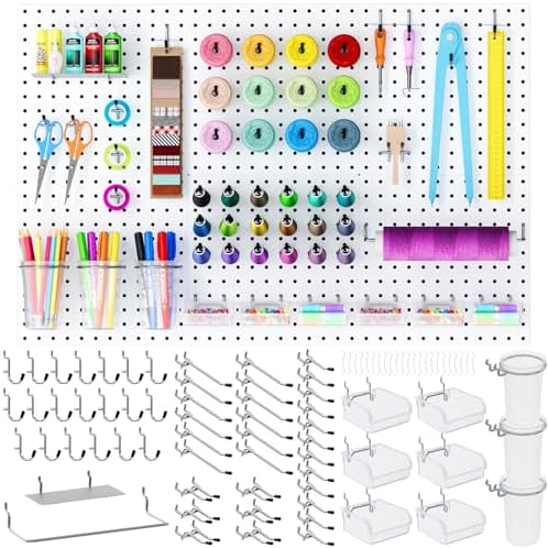 INCLY 90PCS Metal Peg Board Kit by INCLY