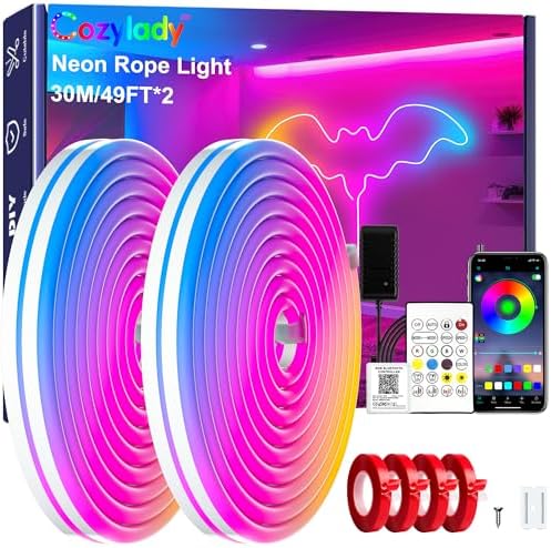 Cozylady RGB Neon Light LED Rope Light by CozyladyInc