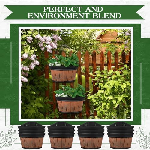 Layhit 6 Pcs Wall Hanging Planters, 10 Inches - Image 3