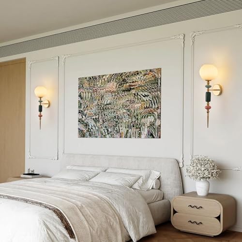 Milk White Glass Modern Wall Scone Milky Indoor Wall Light Fixtures - Image 2