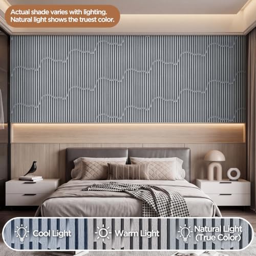 Peel and Stick Wood Slat Wallpaper 17.5" x 200" Self-Adhesive Wood Panel - Image 4
