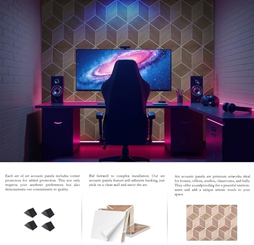 ArtVivid 12 Pack Acoustic Panels, Sound Proof Panels - Image 4