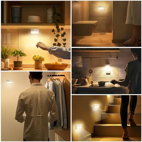 16 Pack Motion Sensor Stair Light Indoor, Battery Operated Night Lights - Image 4