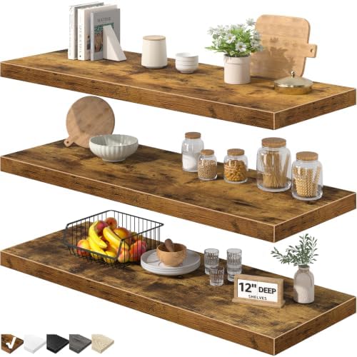 QEEIG 12" Deep Floating Shelves by QEEIG