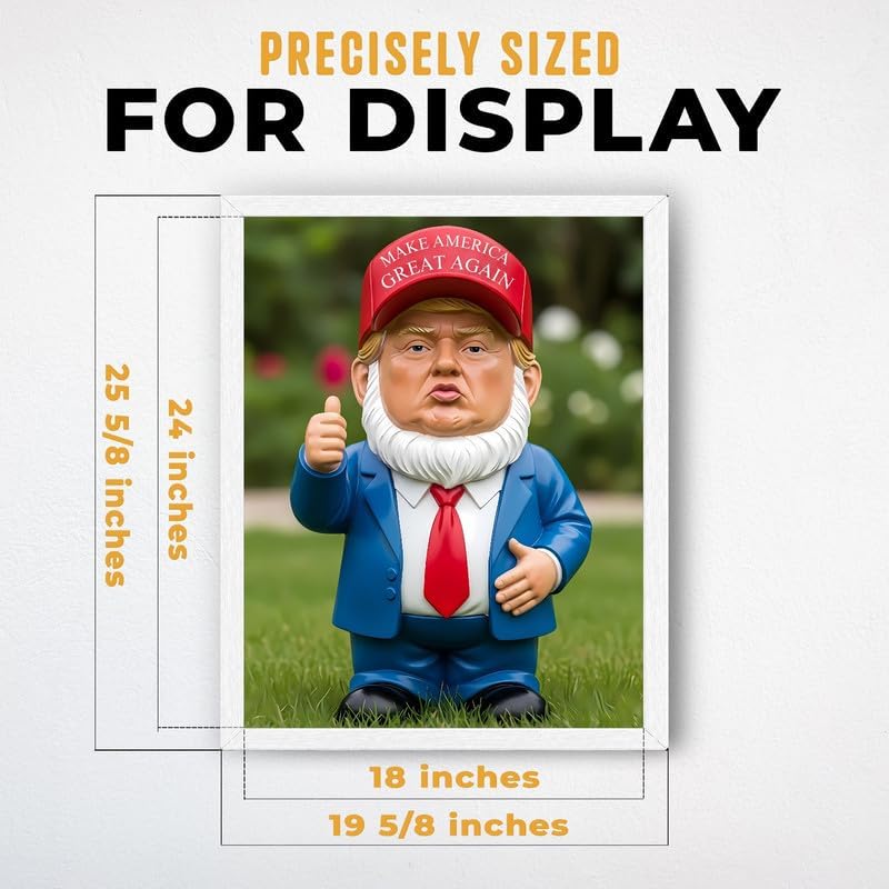 InkFlow Posters Garden Gnome Figurine Canvas Poster - Image 3