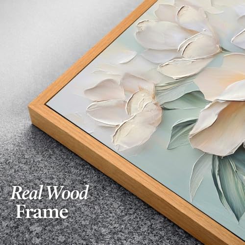 Anolyfi Framed Floral Large Canvas Wall Art - Image 4