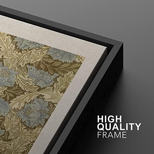 MUDECOR Framed Canvas Print Wall Art Set William Morris Floral Tapestry Pattern - Image 5