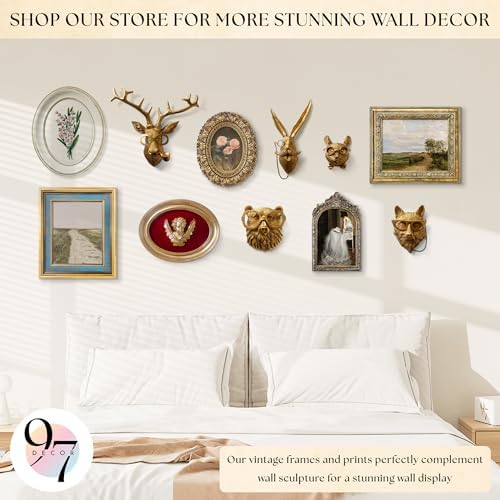 97 Decor White Floral Wall Sculpture, 3D Oval Wall Art, 9x8.5 Inch - Image 5