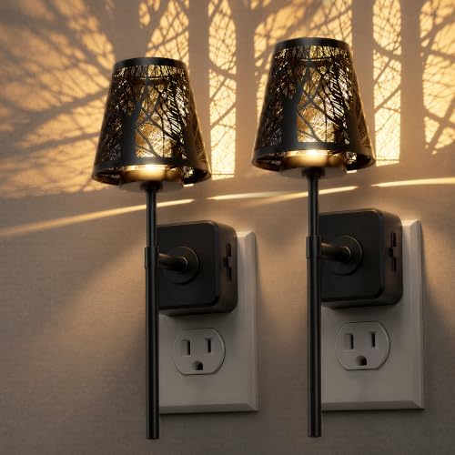 L LOHAS LED Night Lights Plug into Wall, Decor Metal Crafted Night Light by LLOHASLED