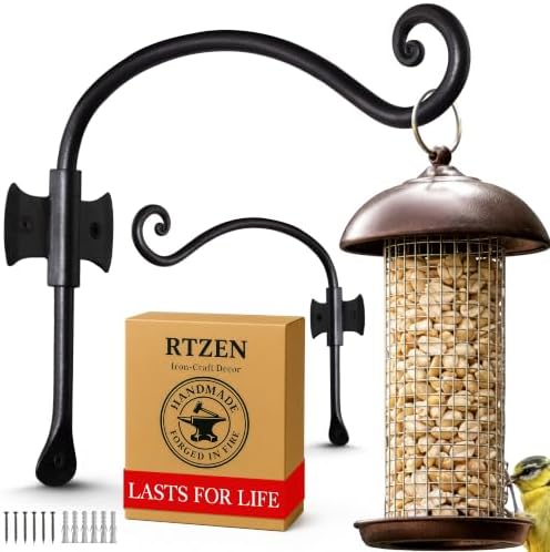 RTZEN Plant Hangers Outdoor or Indoor Heavy Duty Wall Bracket Hooks by RTZEN