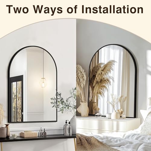 FICTOR 2 Pack 24" x 36" Arched Bathroom Vanity Mirror - Image 6