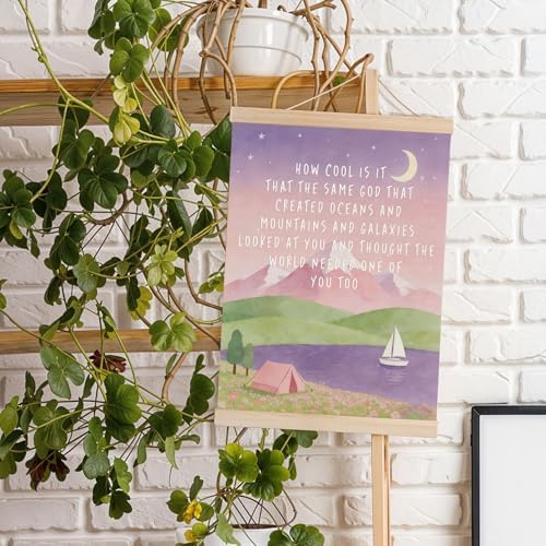 DNEULYR Inspirational Pink Christian Wall Art Poster 12x16 Inches - Image 4