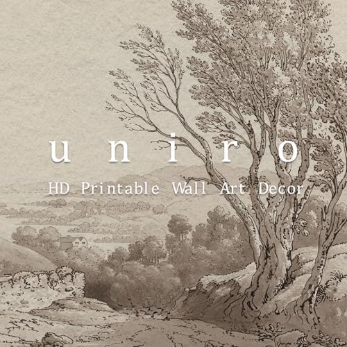 uniro Retro Sketch Neutral Wall Art - Image 6