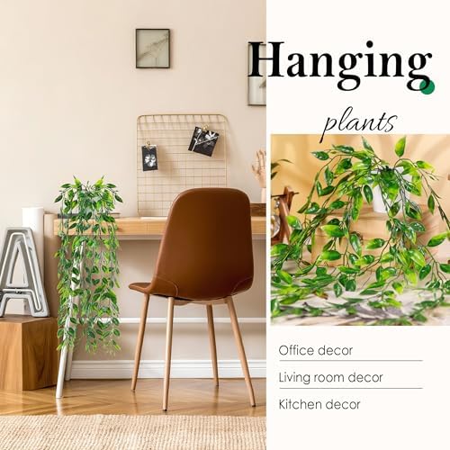 Der Rose 8Pcs Fake Hanging Plants - Image 2