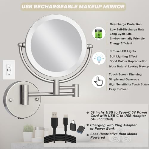Makeup Mirror Wall Mounted - Image 7