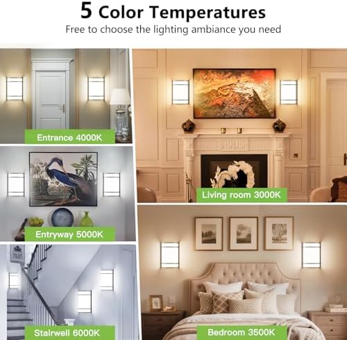 Led Wall Lights Indoor- Modern Wall Sconce Lighting 3000K/4500K/6000K - Image 2