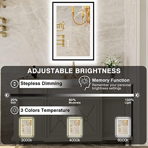 EchosLife 20x28 LED Bathroom Mirrors - Image 5