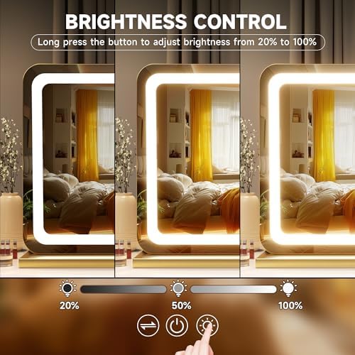 Hasipu Vanity Mirror with Lights, 31.5" x 20" LED Makeup Mirror, Lighted Makeup - Image 4