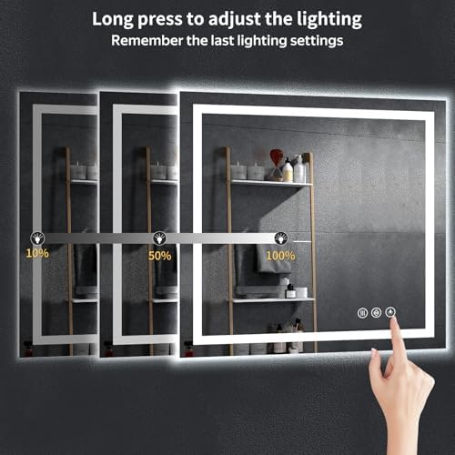 36"x40" LED Bathroom Mirror - Image 6