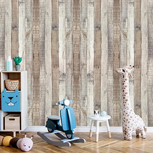 Yun-aeon Natural Wood-Grey Contact Paper Peel and Stick Wallpaper - Image 5