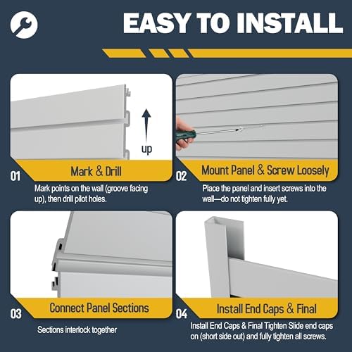 Slat Wall Paneling 4 x 8ft, Slatwall Garage Wall Organizer - Image 5